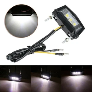 Parts Replacement License Plate Light LED 12V ABS Plastic Black Housing Lamp - Picture 1 of 12