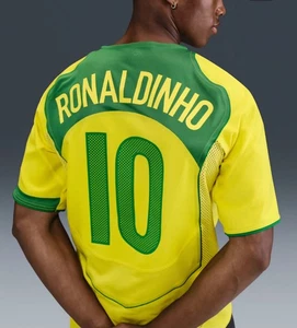 Nike Brazil 2004 Total 90 Ronaldinho Reissue Jersey. All sizes in stock! - Picture 1 of 2