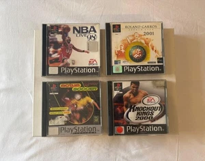 LOTE 4 PSX Deportes NBA 98 + ACTUA SOCCER + ROLAND GARROS 2001 + KNOCKOUT KINGS - Imagen 1 de 4