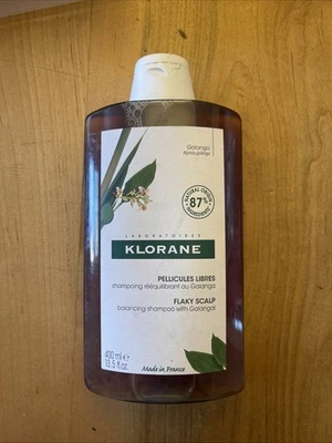 KLORANE CHAMPÚ BALANCEADOR CON GALANGAL (PARA CUERO CABELLUDO ESCAMOSO) 13,5 oz Hecho en Francia Foto 1 de 4