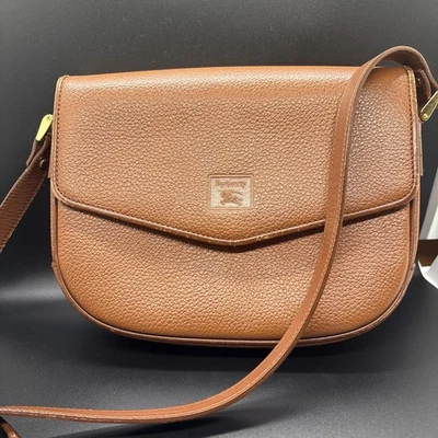 Burberry Shoulder Bag Leather Nova Check Horse logo Crossbody Authentic - Image 1 of 4