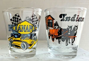 (2) Occhiali da tiro vintage Indiana - Indiana & Indianapolis Indy auto da corsa set di 2 - Foto 1 di 11