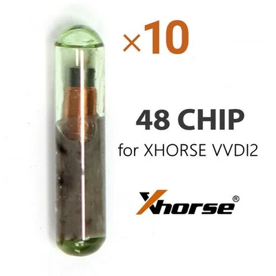 10pcs/lot XHORSE ID48 Glass Transponder Chip Blank Key Chip For VVDI Key Tool - Image 1 of 4