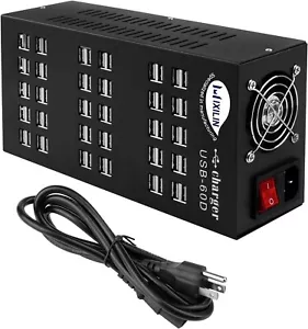 USB Charging Station - 60 Port - 300W/60A - Intelligent Protection - USB TYPE A - Picture 1 of 4