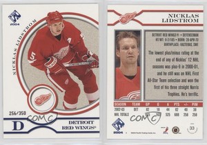 2003-04 Pacific Private Stock Reserve Blue /350 Nicklas Lidstrom #33 HOF