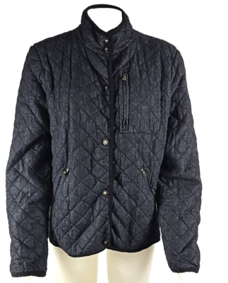 LRL Ralph Lauren Jeans Co Chaqueta Negra Denim Acolchada Caballo Ecuestre Talla XL? Foto 1 de 4