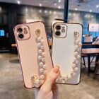 Pearl Chain Shockproof TPU Phone Cover Case For iPhone 13 7 8 11 12 Pro Max XR X