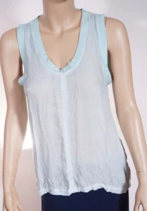 Cloth & Stone Womens Aqua Low High Hem Sleeveless Tank Top Shirt M - Picture 1 of 1