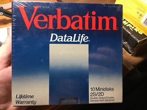 Verbatim DataLife 10 Minidisks 2S/2D Double Sided #MD 550-01 ... new in box! - Afbeelding 1 van 2