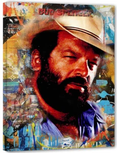 Bud Spencer Pop Faces Abstrakt art Bild 75x100 Top Graffiti l art Modern Pr12 - Picture 1 of 2