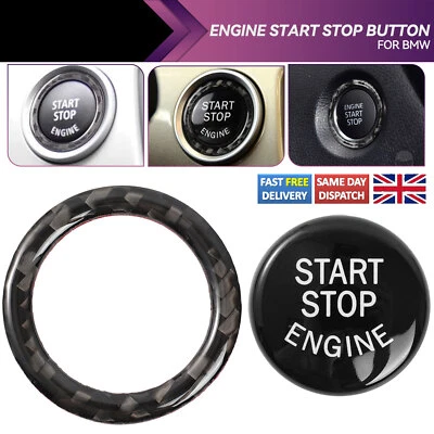 For BMW 3 Series E90 E91 E92 E93 Engine Start Stop Push Button Switch Ring Trim - Image 1 of 4