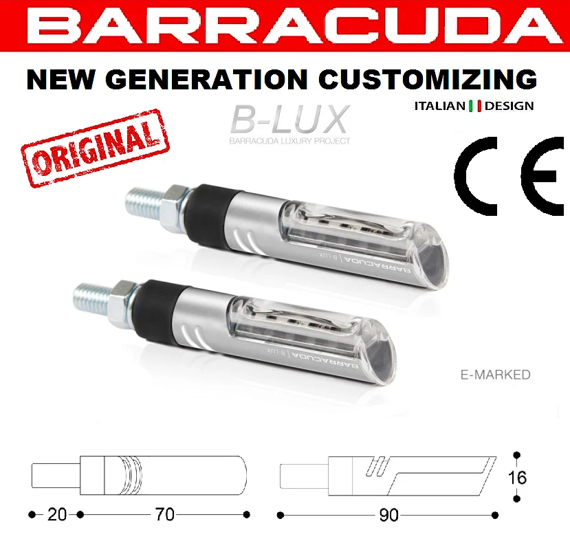 Barracuda Coppia Frecce Idea B-Lux Argento Led Universali  - Immagine 1 di 1