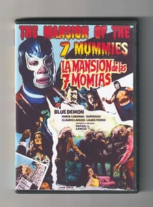 MANSION OF THE 7 MUMMIES (1977) w/ Luchador Blue Demon & Superzan w/English subs - Picture 1 of 2