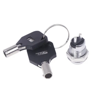 1PC 12MM Telephone Lock Electronic Lock Power Lock Key Switch S1201 2Keys - Zdjęcie 1 z 11