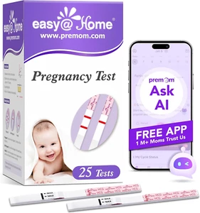 Easy@Home 25 X Schwangerschaftstest Frühtest 10 Miu/Ml, Empfindliches Und Schnel - Bild 1 von 12