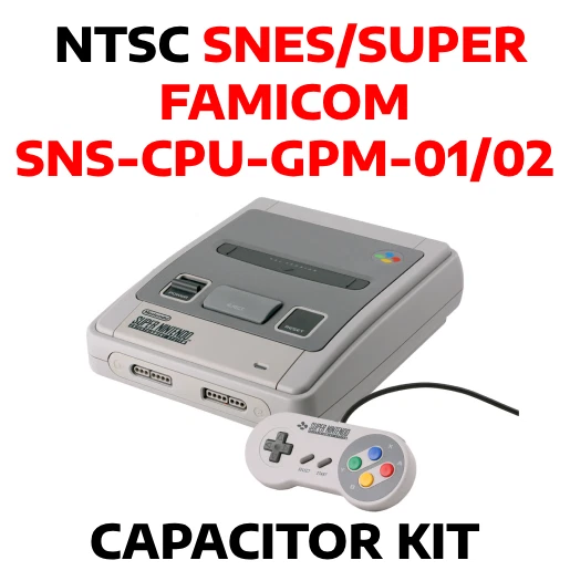 SNES Super Nintendo / Super Famicom Capacitors / Cap Kit Recap SNS-CPU-GPM-01/02 - Image 1 of 1