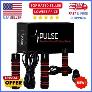 Home Workout Jump Rope: 1LB Weighted, Memory Foam, Speed Cable - Picture 1 of 7