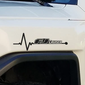 2X Heartbeat Graphic for FJ Cruiser SUV Truck Car Automotive Decal Vinyl Sticker - Picture 1 of 5