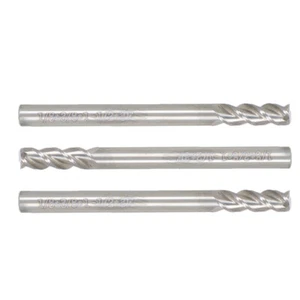 3 Stück 3/8 Zoll LOC 1-1/2 Zoll Gesamtlänge 1/8 Zoll 3 Flutel Regular Hartmetall Schaftfräser - Bild 1 von 7