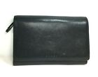 Coach Vintage Black Leather Multi Compartment Wallet ? Distressed
