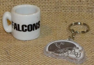 NFL Gift Set Atlanta Falcons Mini Mug and Key Chain Super Fan Lot - Picture 1 of 2