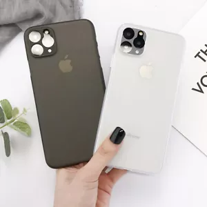 Funda rígida trasera ultrafina mate transparente ultrafina para iPhone 16 Pro Max 15 14 13 12 11 - Imagen 1 de 24