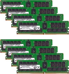 8 x 32GB Micron 2666MHz Registered ECC DDR4 Server Memory Total 256GB PC4-21333 - Bild 1 von 2