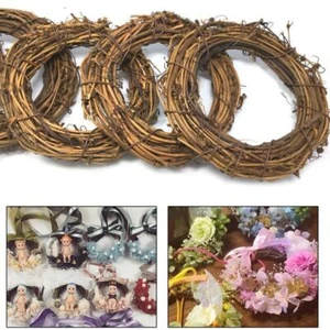 Christmas Natural Dried Rattan Wreath Xmas Garland Home Door Wall DIY Decor - Picture 1 of 12