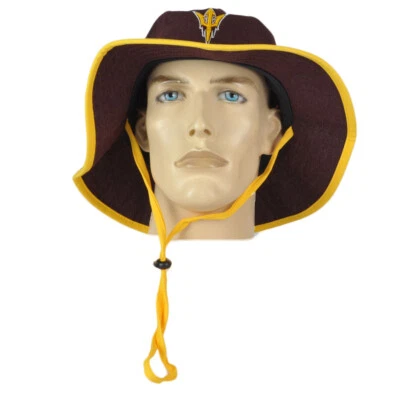 NCAA Zephyr Arizona Sun Devils Maroon Outdoor Small/Medium Sun Bucket Hat Cord - Image 1 of 4