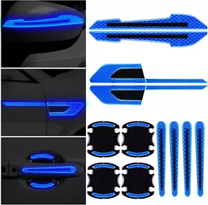 12 Pieces Reflective Car Stickers Set Rearview Mirror Reflective Warning Sticker - Picture 1 of 12