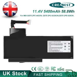 11.4V 5.4Ah BTY-L76,MS-1771 Battery for MSI GS70 GS72 WS72 Akoya S4217T MD98802 - Afbeelding 1 van 13