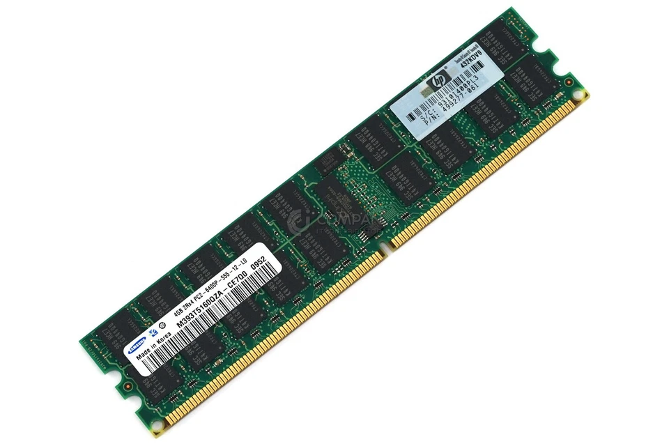499277-061 HP DDR2 4GB 2RX4 PC2-6400 800MHZ CAS 6-6-6 - Image 1 of 4