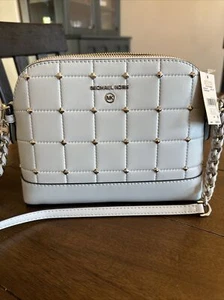 NEW Authentic Michael Kors JET SET CHARM Soft Sky LG Dome Crossbody - Picture 1 of 7