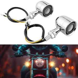 Luz de señal de giro LED ámbar para motocicleta Harley Dyna Wide Super Glide - Imagen 1 de 12