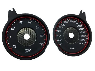 Tachoscheibe Gauge Tachometer für Dodge Charger 300km/h 3D MPH to km/h - Bild 1 von 4