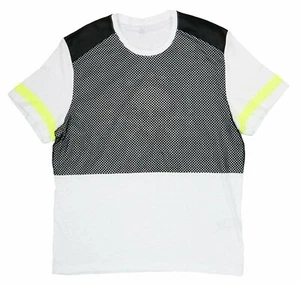 INC International Concepts Mesh Overlay Crew Neck Short Sleeve T-Shirt NWT - Picture 1 of 2