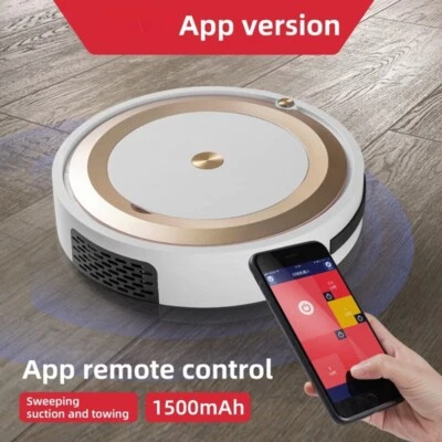 Smart App Timing Multiple Cleaning Modes Sweeping Robot Dry Wet Vacuum Cleaner - Image 1 of 4