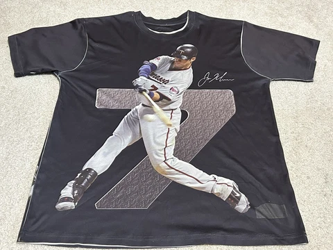 Joe Mauer Dri Fit Short Sleeve Shirt Minnesota Twins Baseball Men’s XL Cover