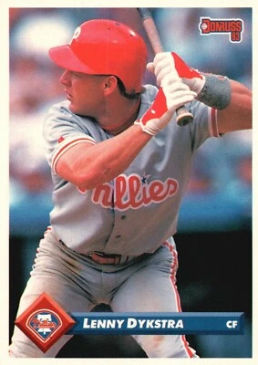 Lenny Dykstra #544 1993 Donruss Philadelphia Phillies MLB Card - Image 1 of 2