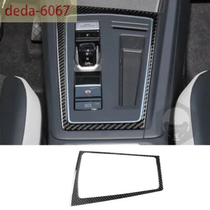 Carbon Fiber Central Control Gear Shift Frame Trim For VW Golf 8 MK8 GTI 2021-23 - Picture 1 of 11