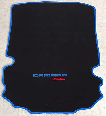 Tapis de Voiture Coffre Pour Chevrolet Camaro Coupé Ss Bleu Rouge à Partir 2016 - Photo 1/2