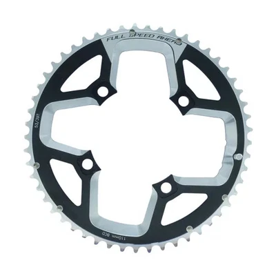 FSA Gossamer ABS Road 110BCD 2x11 Chainring 4H Black Various Sizes - Image 1 of 4