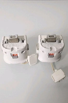 2x Adaptadores Sensor Movimiento Plus Mando a Distancia Oficial Nintendo Wii Blanco RVL-026 Foto 1 de 4