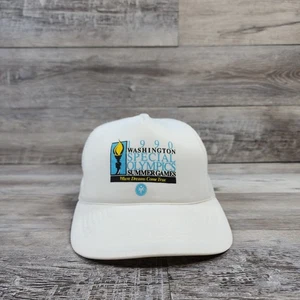 1990 Washington Olimpiadas Especiales Juegos de Verano Camionero Malla Sombrero Gorra Snapback - Imagen 1 de 6