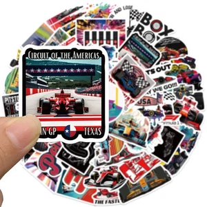 50 piezas F1 - PEGATINAS DE CARRERAS FÓRMULA UNO, gran conjunto complementa a los coches y pilotos - Imagen 1 de 10