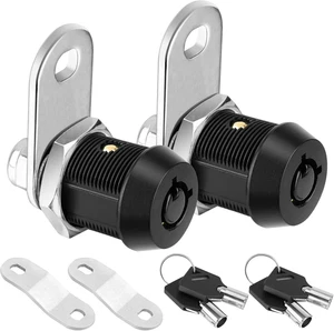Paquete de 2 cerraduras de gabinete con llaves, cerradura de leva tubular de alta resistencia de 5/8"" para RV Compartm - Imagen 1 de 12