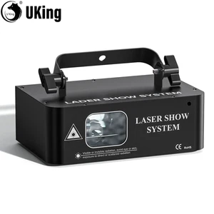 U`King DJ Laser Party Lights 3D Animation RGB Laser Light Beam Scanning Projecto - Picture 1 of 16