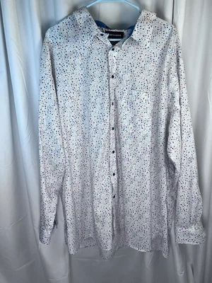 Paul Fredrick White Tiny Polka Dot Multicolor 4XL Cotton EUC - Image 1 of 4