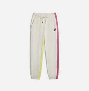 Women’s Puma Lemlem Training Joggers Off White Large - Picture 1 of 8