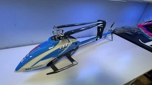 OMP M4  Blue Bird BNF. Spektrum, Ikon 2 Flybarless System Helicopter - Picture 1 of 20